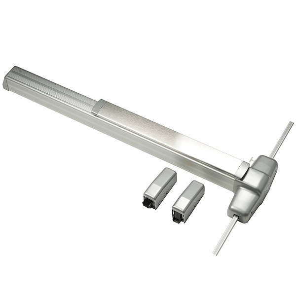 Grade 1 Surface Vertical Rod Exit Bar, Wide Stile Pushpad, 36-in Fire-rated Device, 84-in Door Heigh